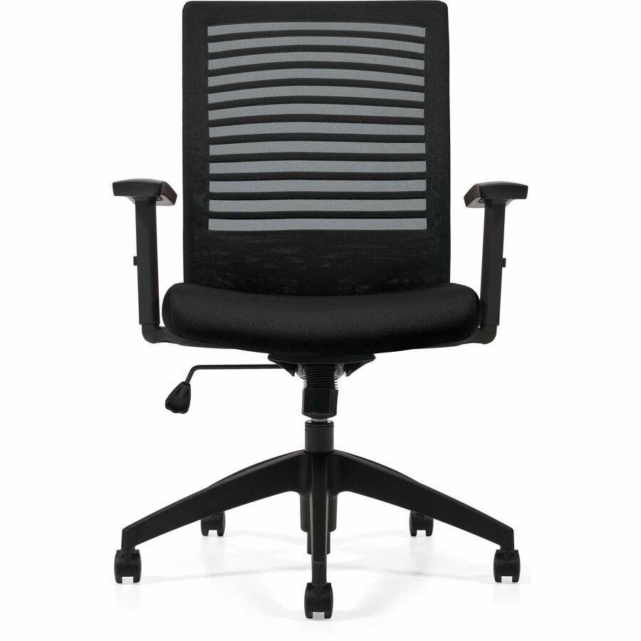 Chaise Basics Elora dossier en maille – Tissu Dance, dossier mi-hauteur, synchro-inclinaison