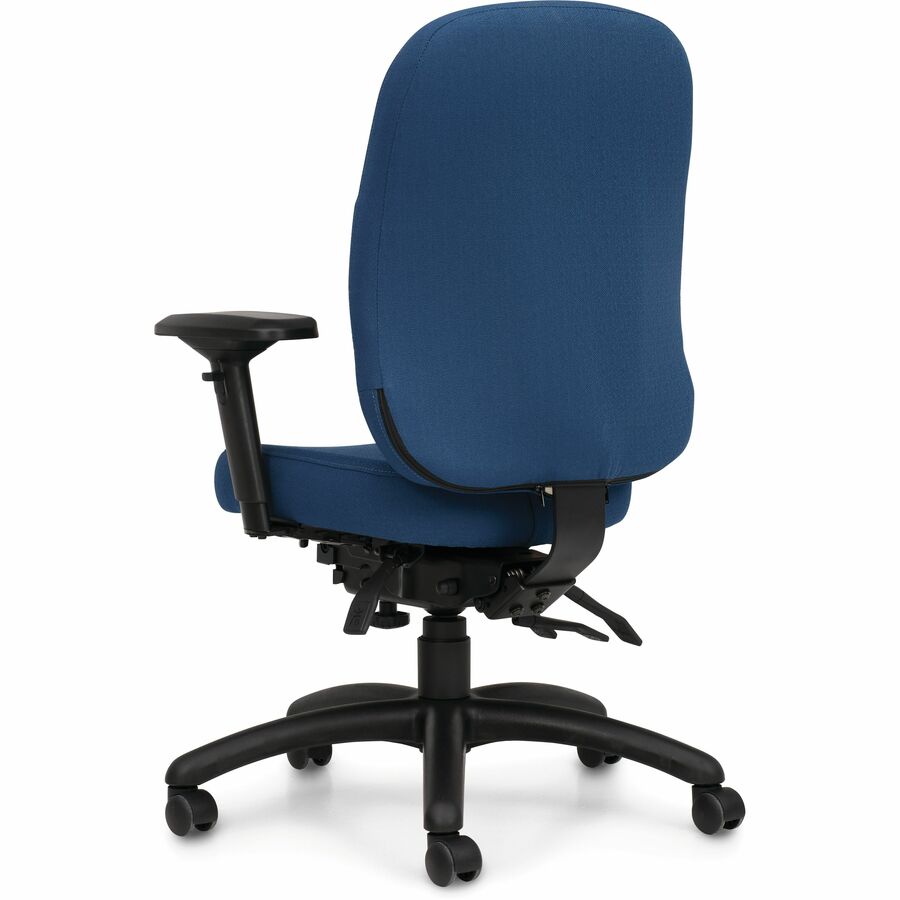 Basics Petite Time Executive Chair – Cobalt Fusion Fabric, High Back, Ergonomic