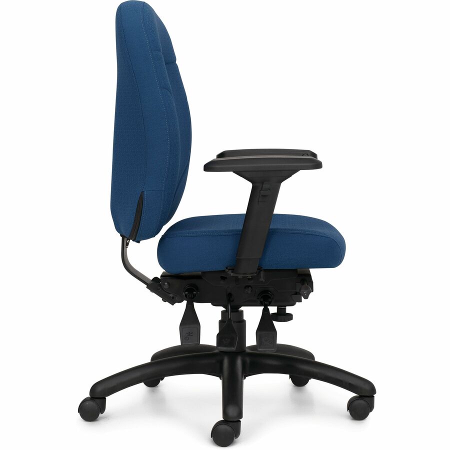 Basics Petite Time Executive Chair – Cobalt Fusion Fabric, High Back, Ergonomic