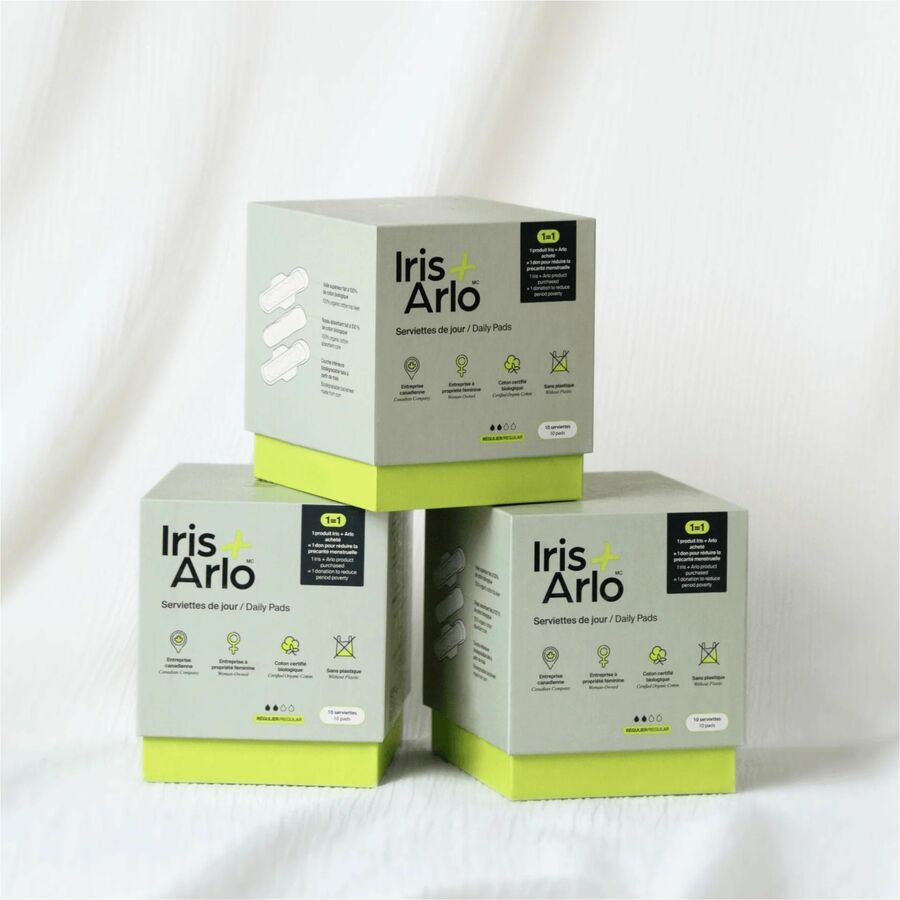 Iris + Arlo 100% Organic Cotton Daily Pads - IAA3250017