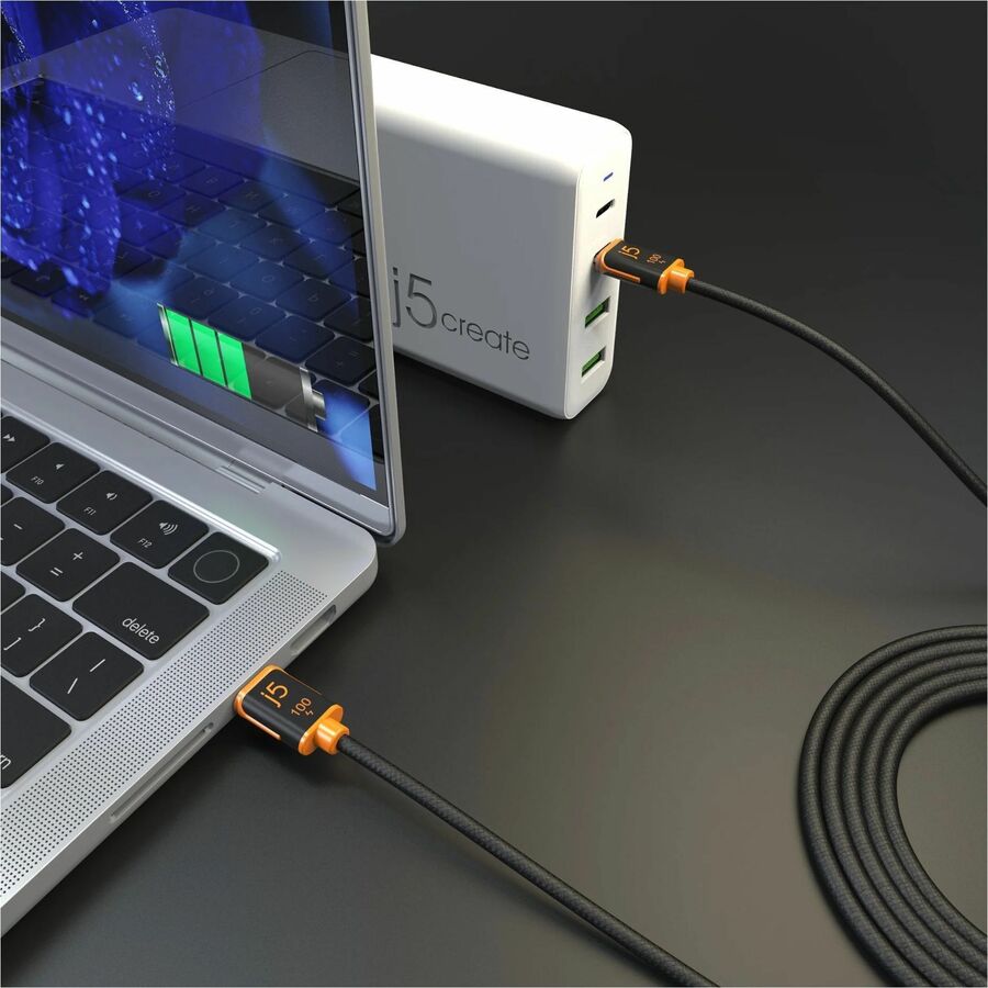 Câble de synchronisation et de charge j5create USB-C 100 W (Modèle 2)