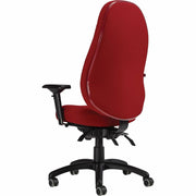 Fauteuil de bureau ergonomique OBUSforme Elite Basics – Tissu Poppy Fusion, dossier haut