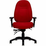 Basics Chaise de direction OBUSforme Elite – Tissu Poppy Fusion, dossier mi-hauteur, ergonomique