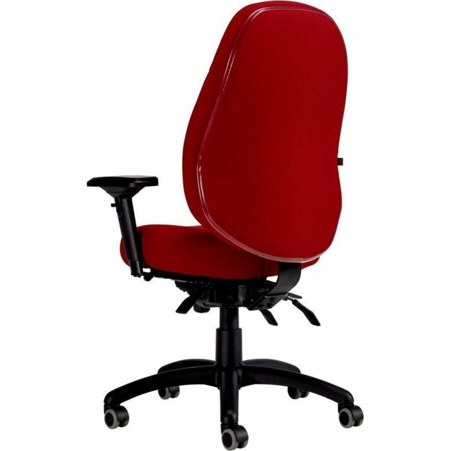 Basics Chaise de direction OBUSforme Elite – Tissu Poppy Fusion, dossier mi-hauteur, ergonomique