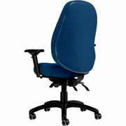 Fauteuil de direction OBUSforme Elite Basics – Tissu Cobalt Fusion, Dossier mi-hauteur, Ergonomique