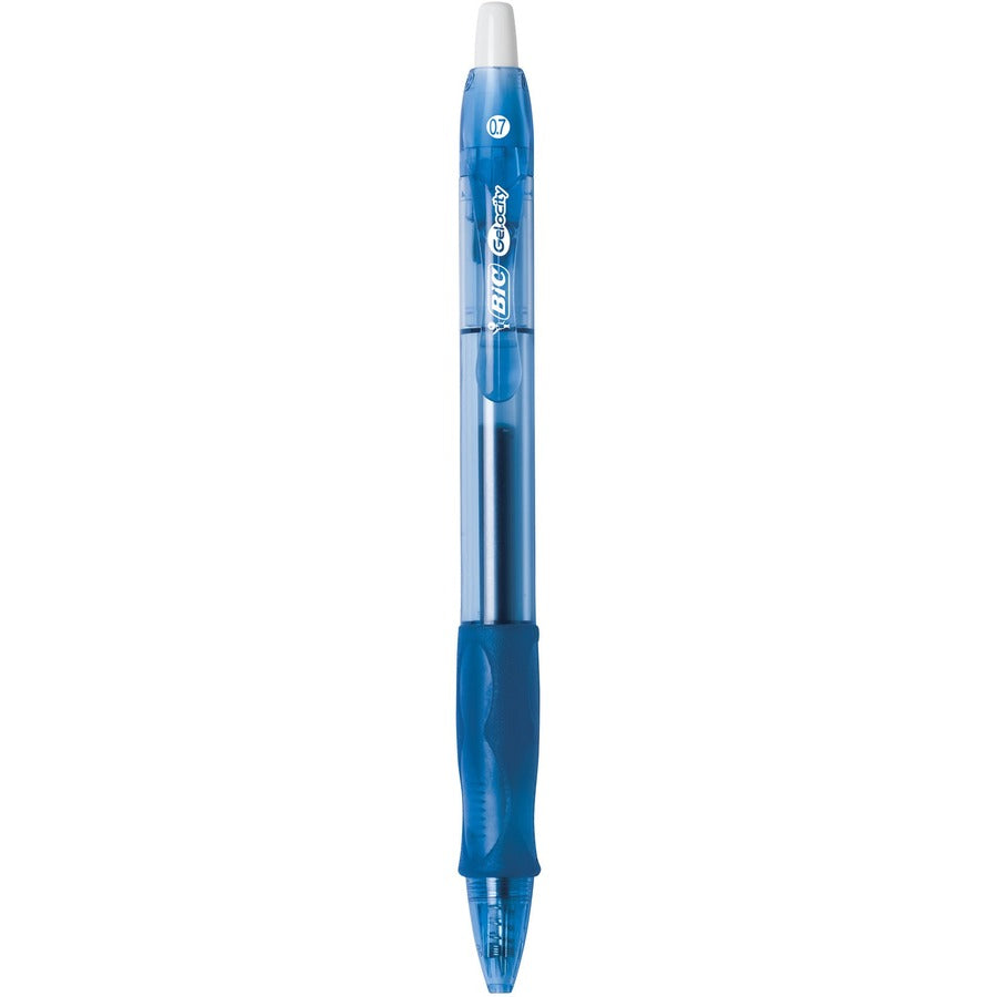 BIC Gel-ocity Gel Pen, Retractable, 0.7 Mm, Blue