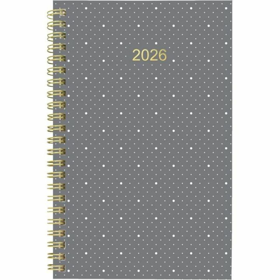 Agenda Blueline 2026 hebdomadaire/mensuel de 12 mois - Janvier à décembre - 8" x 5" - Modèles assortis minimalistes - Bilingue