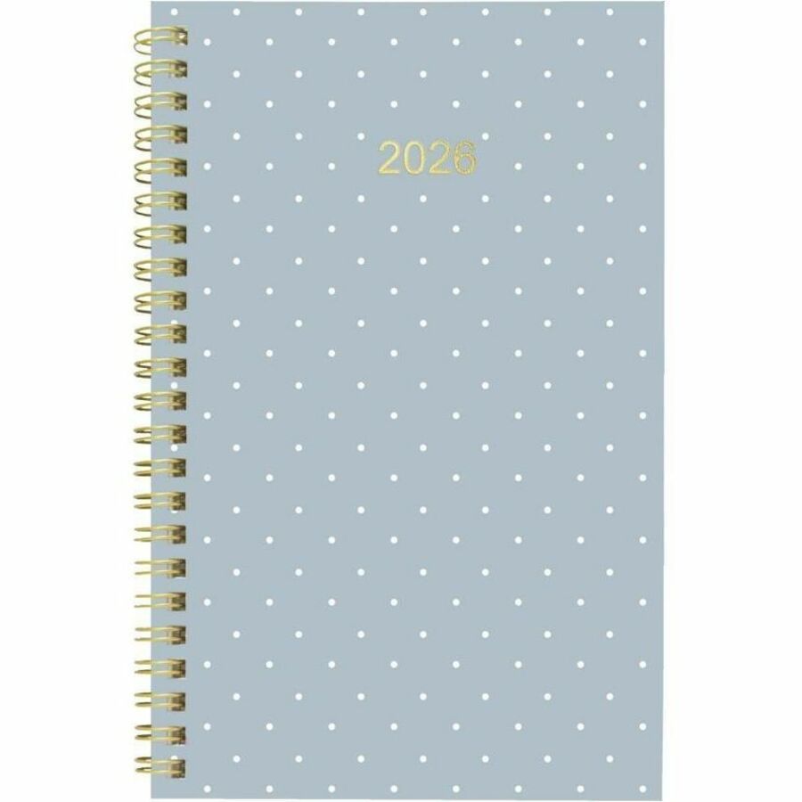 Agenda Blueline 2026 hebdomadaire/mensuel de 12 mois - Janvier à décembre - 8" x 5" - Modèles assortis minimalistes - Bilingue