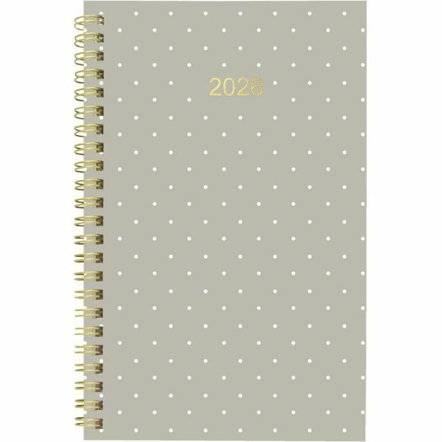 Agenda Blueline 2026 hebdomadaire/mensuel de 12 mois - Janvier à décembre - 8" x 5" - Modèles assortis minimalistes - Bilingue