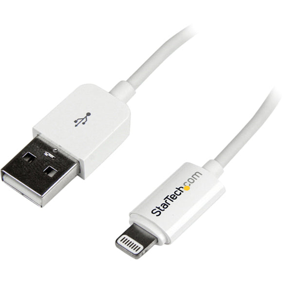 StarTech.com Lightning to USB Sync & Charge Cable — 10 ft, White