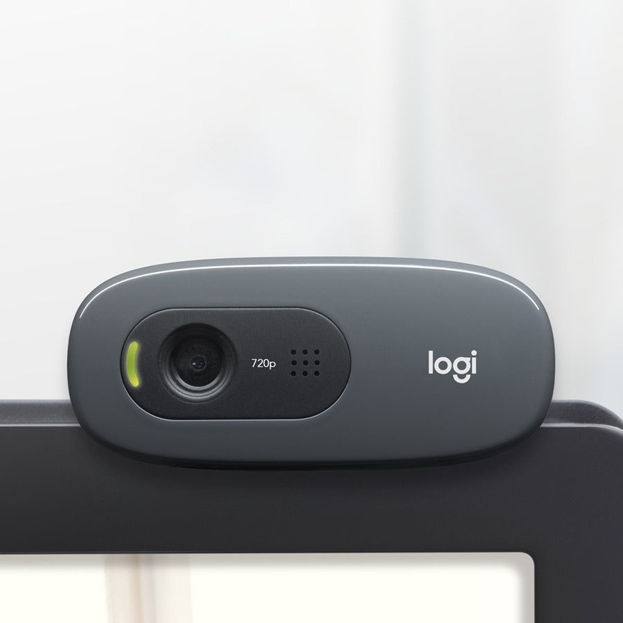 Logitech C270 HD Webcam — 720p, Black, USB