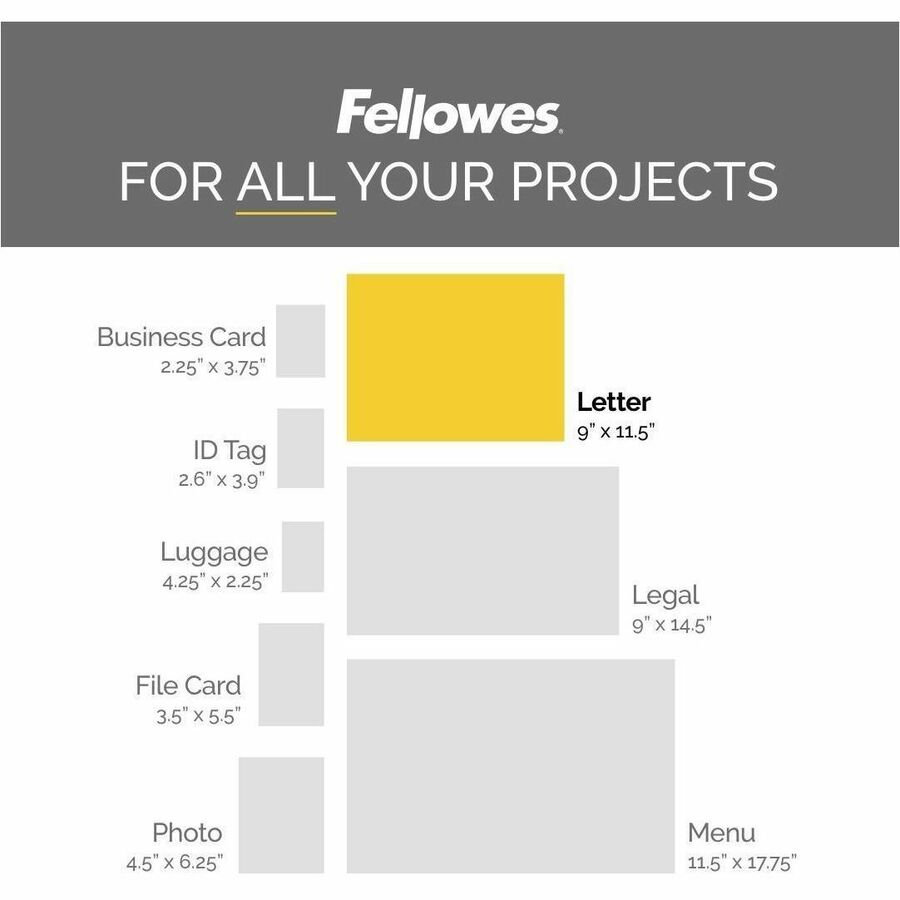 Fellowes ImageLast Thermal Laminating Pouches - 100 / Box
