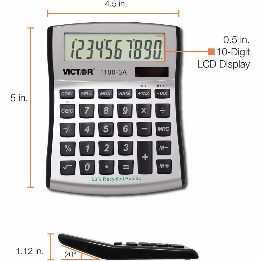 Calculatrice de bureau miniature Victor 11003A