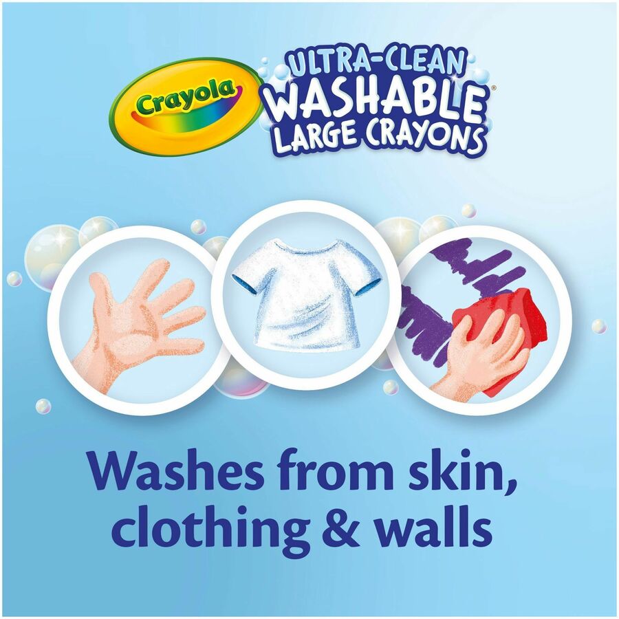 Crayola Kid's 8 Count Large Washable Crayons