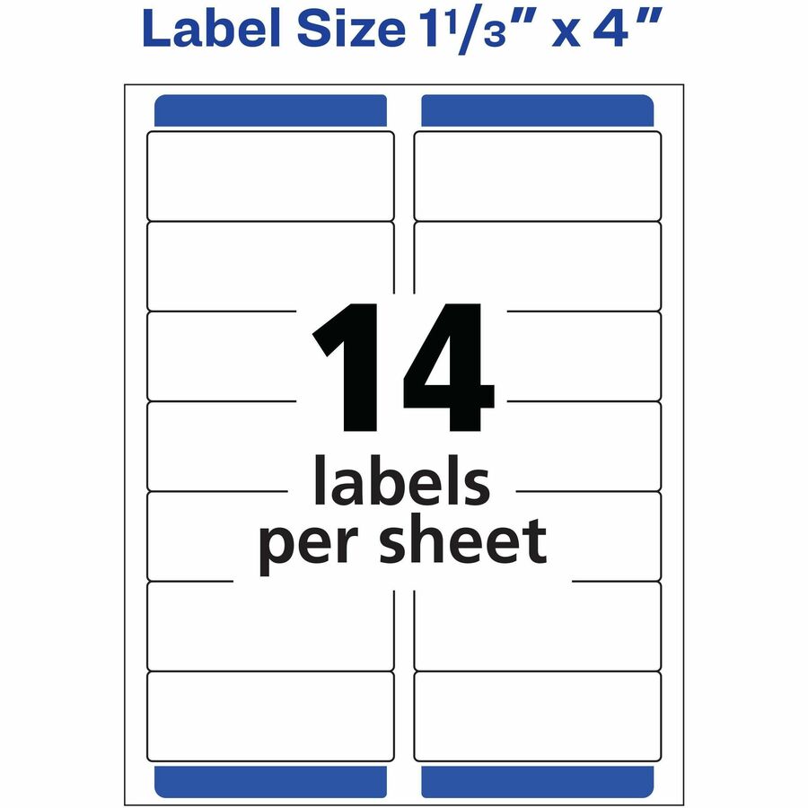 Étiquettes Laser d'expédition Avery Easy Peel 101,6 mm x 33,8 mm - Paquet de 2000