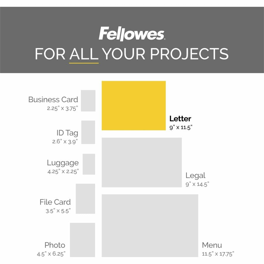 Fellowes ImageLast Jam-Free Thermal Laminating Pouches (Model 2)