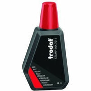 Recharge d'encre pour tampon encreur rouge Trodat - 28 ml, indélébile, à base d'eau