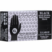 Gants en nitrile noirs Taille XL Boîte de 100