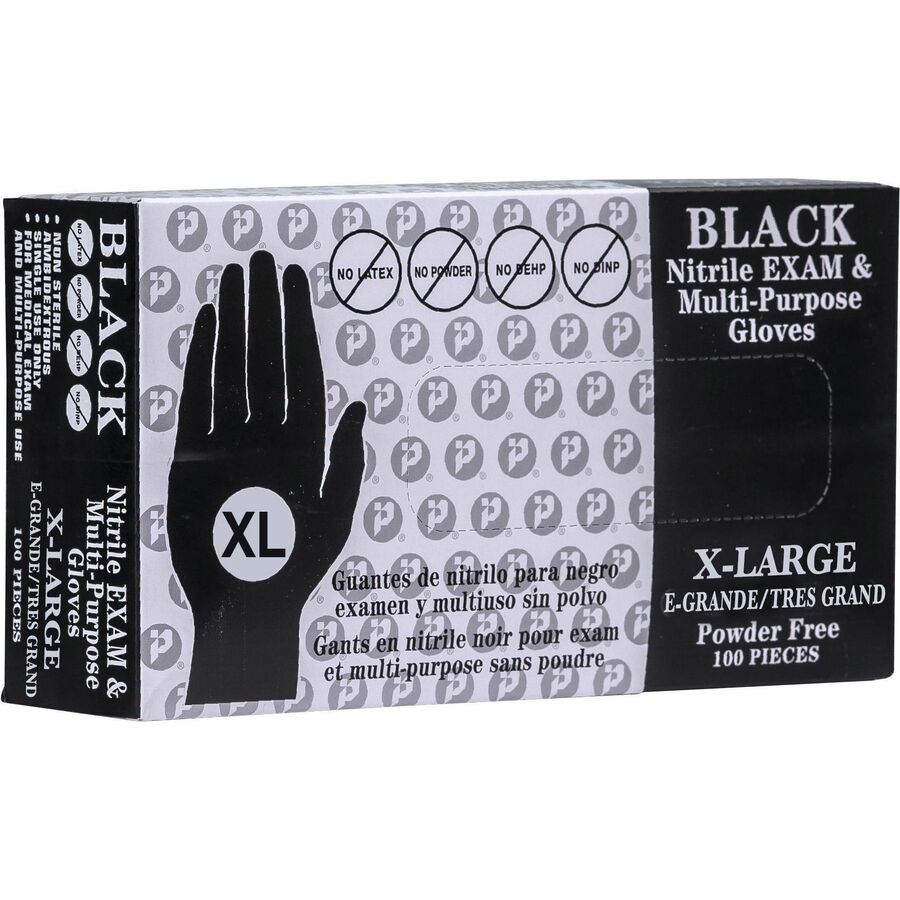 Black Nitrile Gloves Extra Large 100box