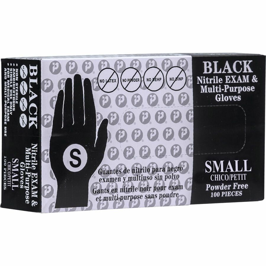 Black Nitrile Gloves Small 100box