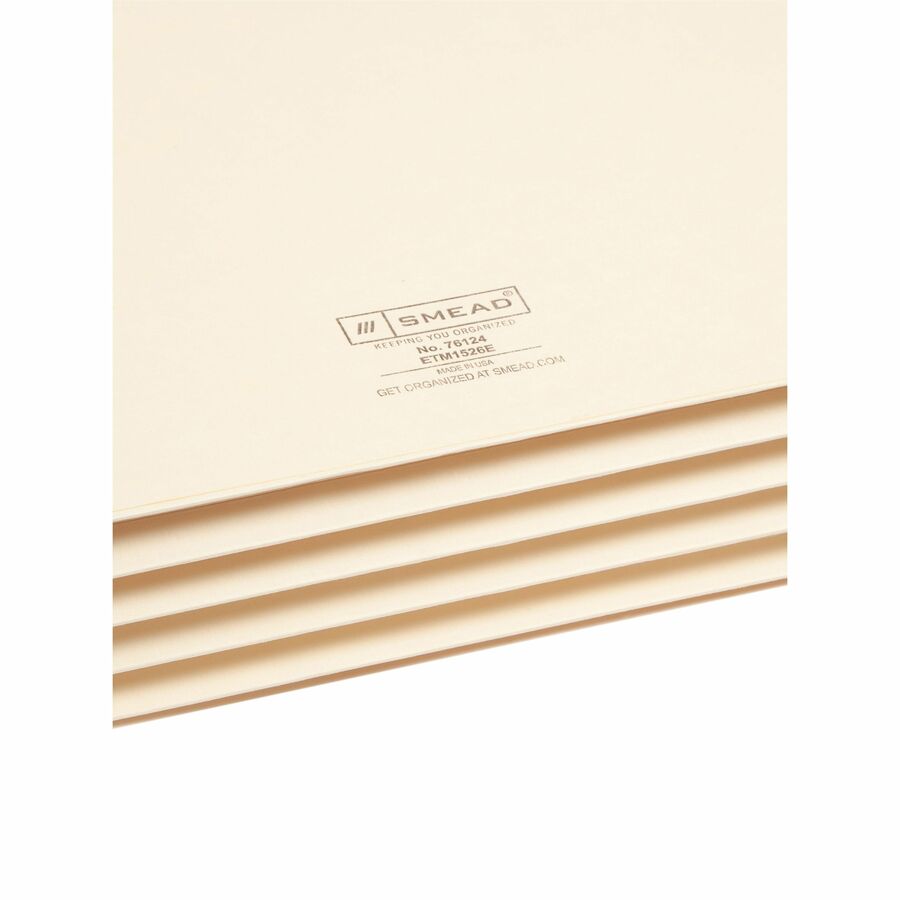 Smead Straight Tab Cut Legal Recycled File Pocket - SMD76164