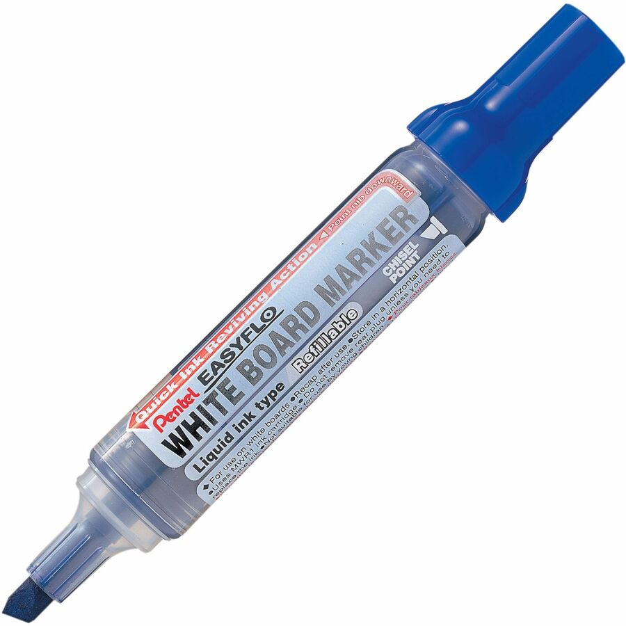 Pentel Easyflo Refillable Whiteboard Marker – Chisel Tip (MW60M)
