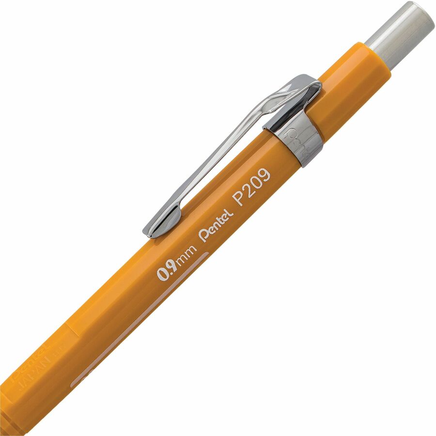Porte-mine Pentel P200, 0,9 mm, HB gras – Corps jaune