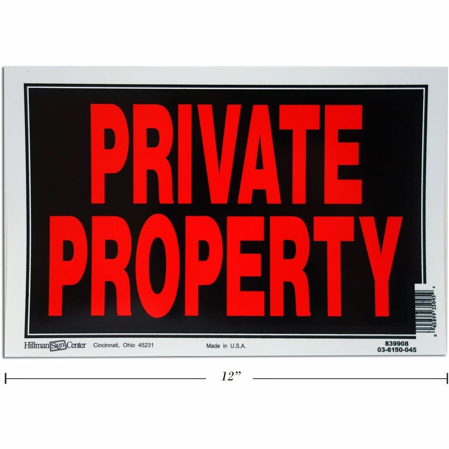 Panneau 20x30 cm PROPRIÉTÉ PRIVÉE