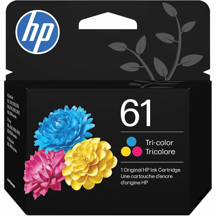 HP 61 Tri-Color Ink Cartridge | Standard Yield (Replacing CH562WN)