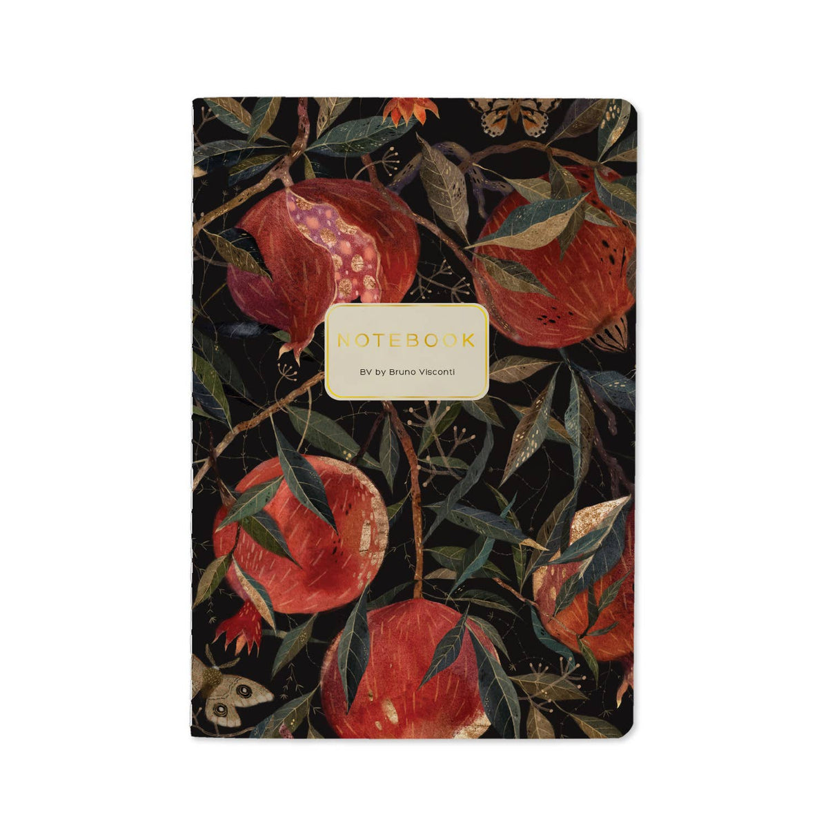 Bruno Visconti Pom on the Vine lined notebook, cover