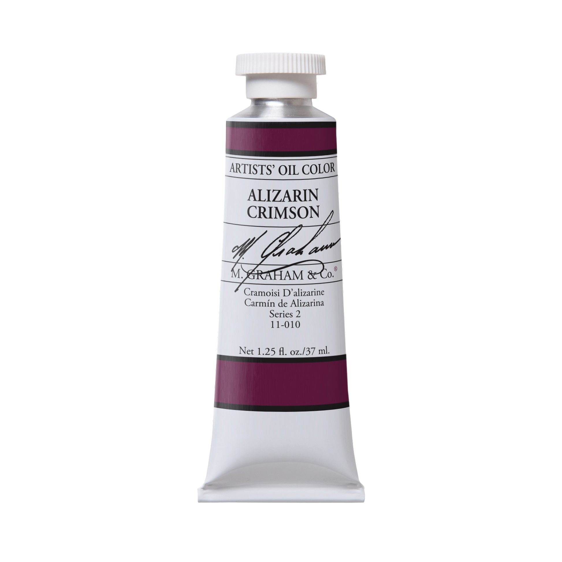 M. Graham Artists' Oil Colour - Alizarin Crimson, 37 ml tube