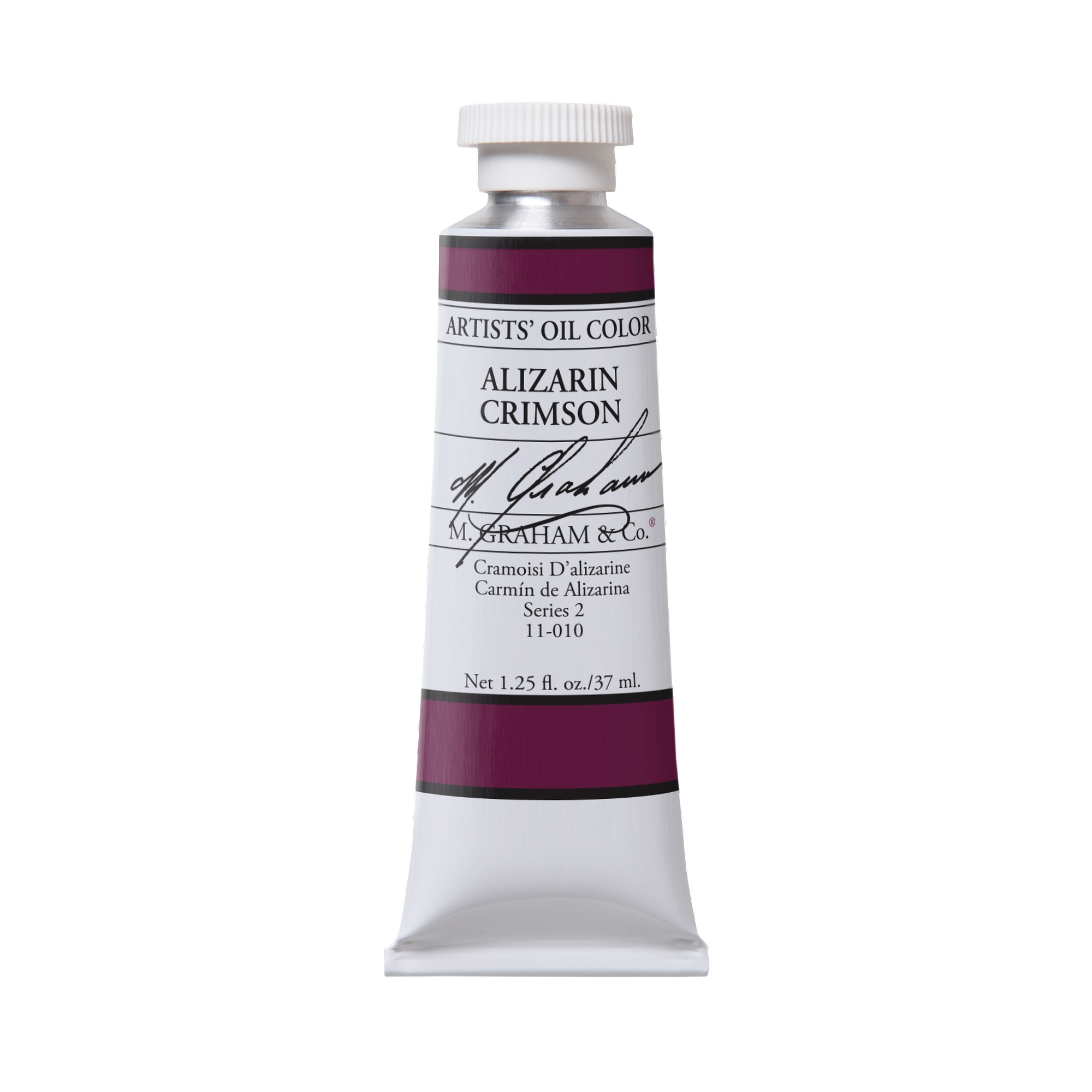 M. Graham Artists' Oil Colour - Alizarin Crimson, 37 ml tube