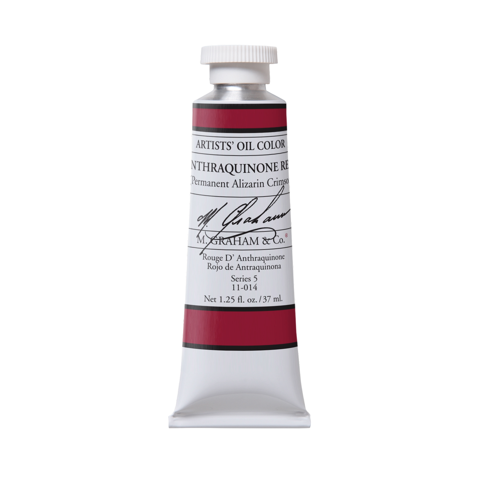 M. Graham Artists' Oil Colour - Anthraquinone Red, 37 ml tube
