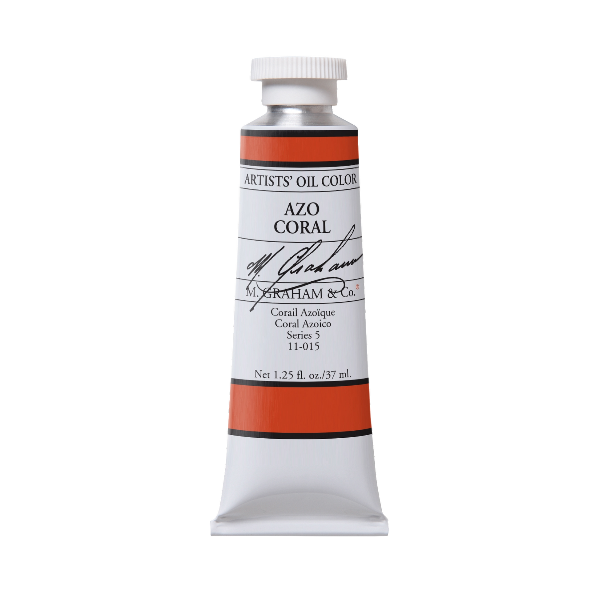 M. Graham Artists' Oil Colour - Azo Coral, 37 ml tube