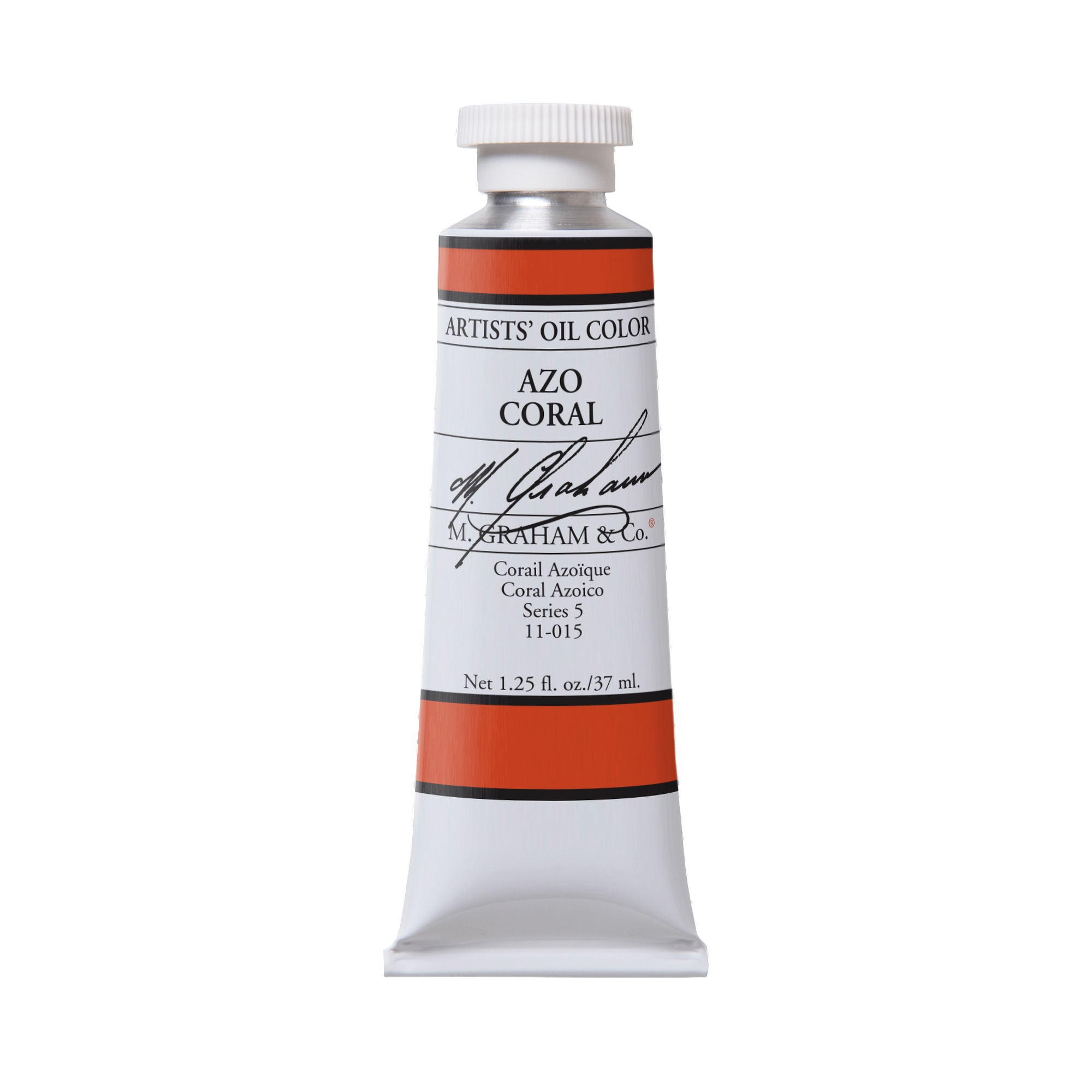 M. Graham Artists' Oil Colour - Azo Coral, 37 ml tube