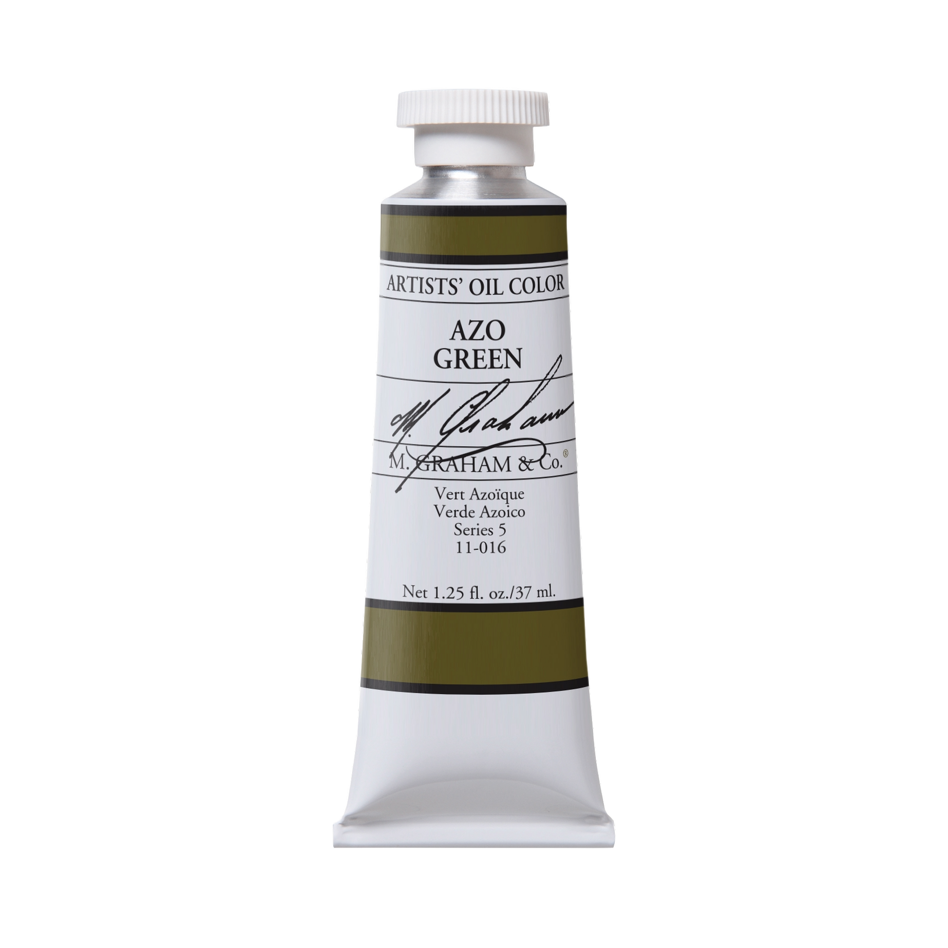 M. Graham Artists' Oil Colour - Azo Green, 37 ml tube