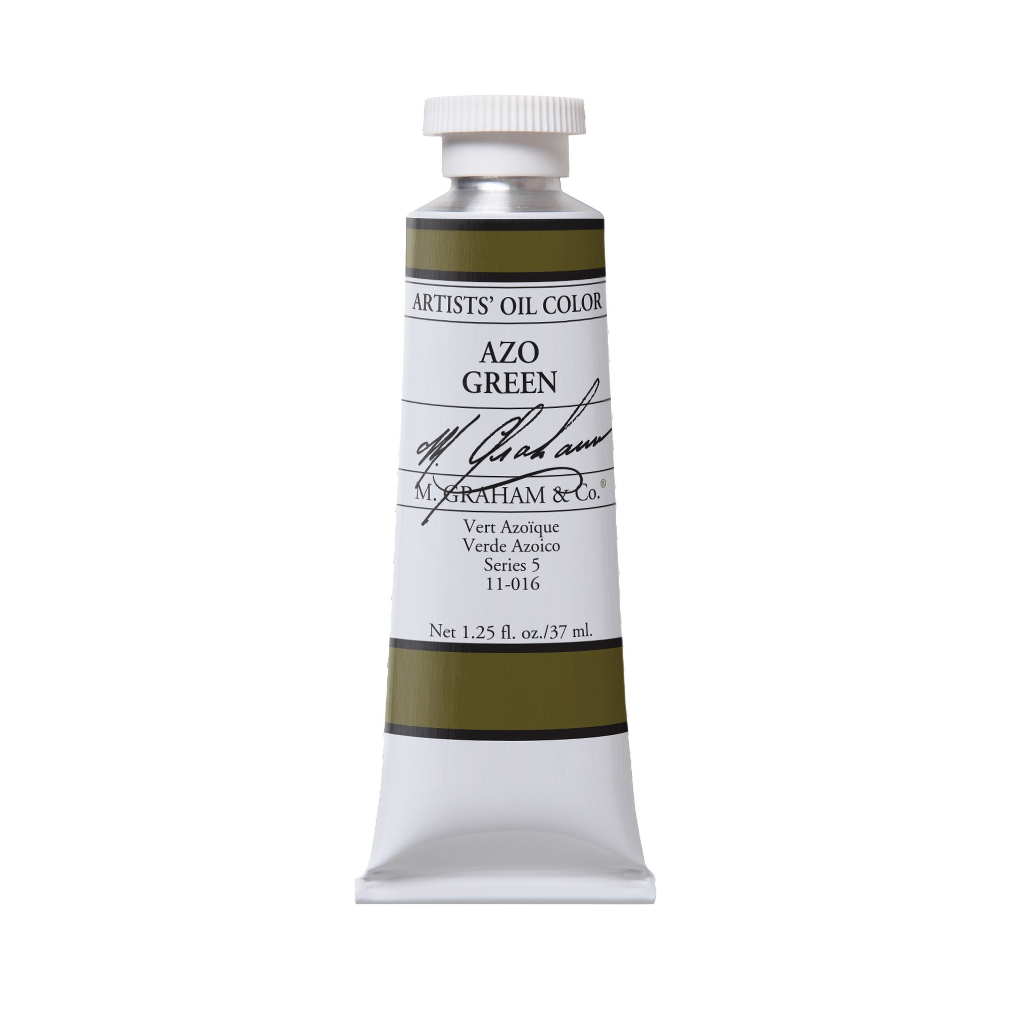 M. Graham Artists' Oil Colour - Azo Green, 37 ml tube
