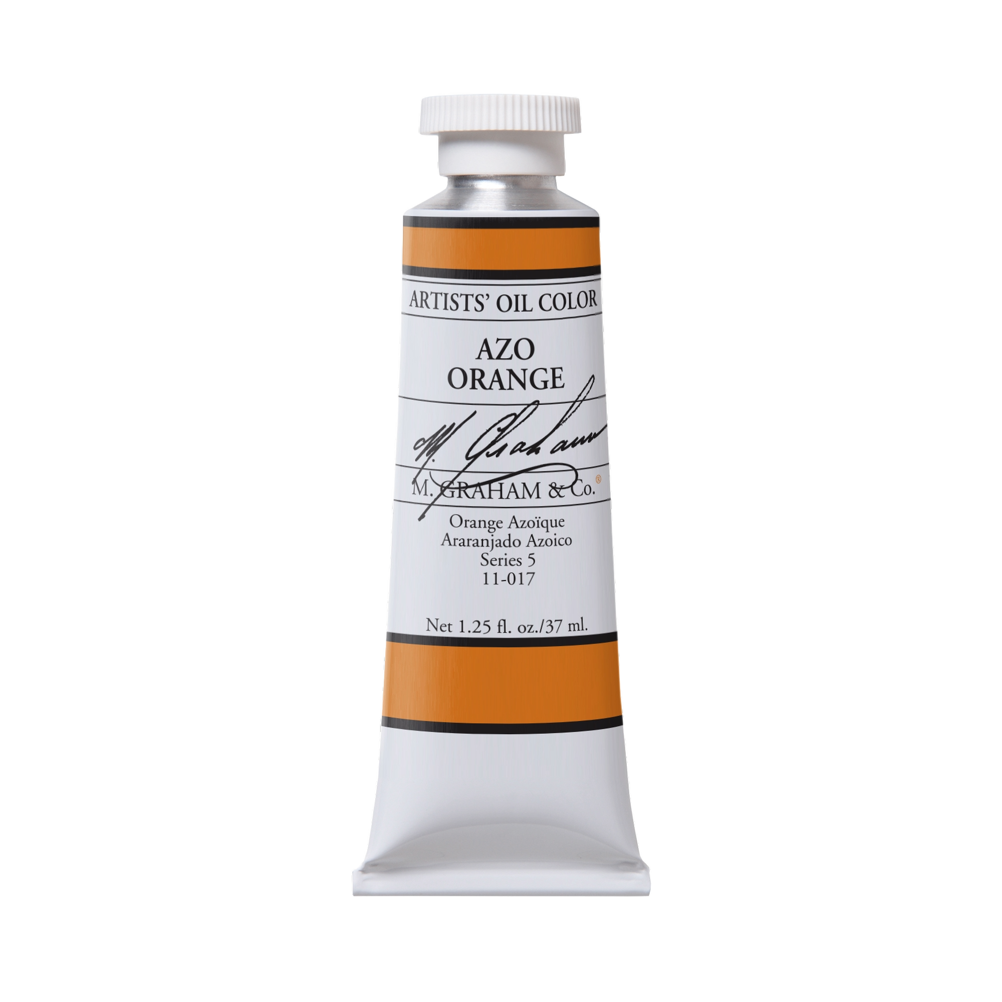 M. Graham Artists' Oil Colour - Azo Orange, 37 ml tube