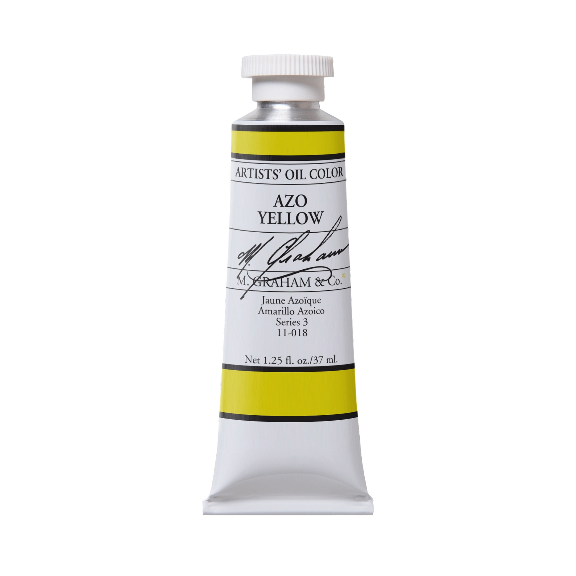 M. Graham Artists' Oil Colour - Azo Yellow Aureolin, 37 ml tube