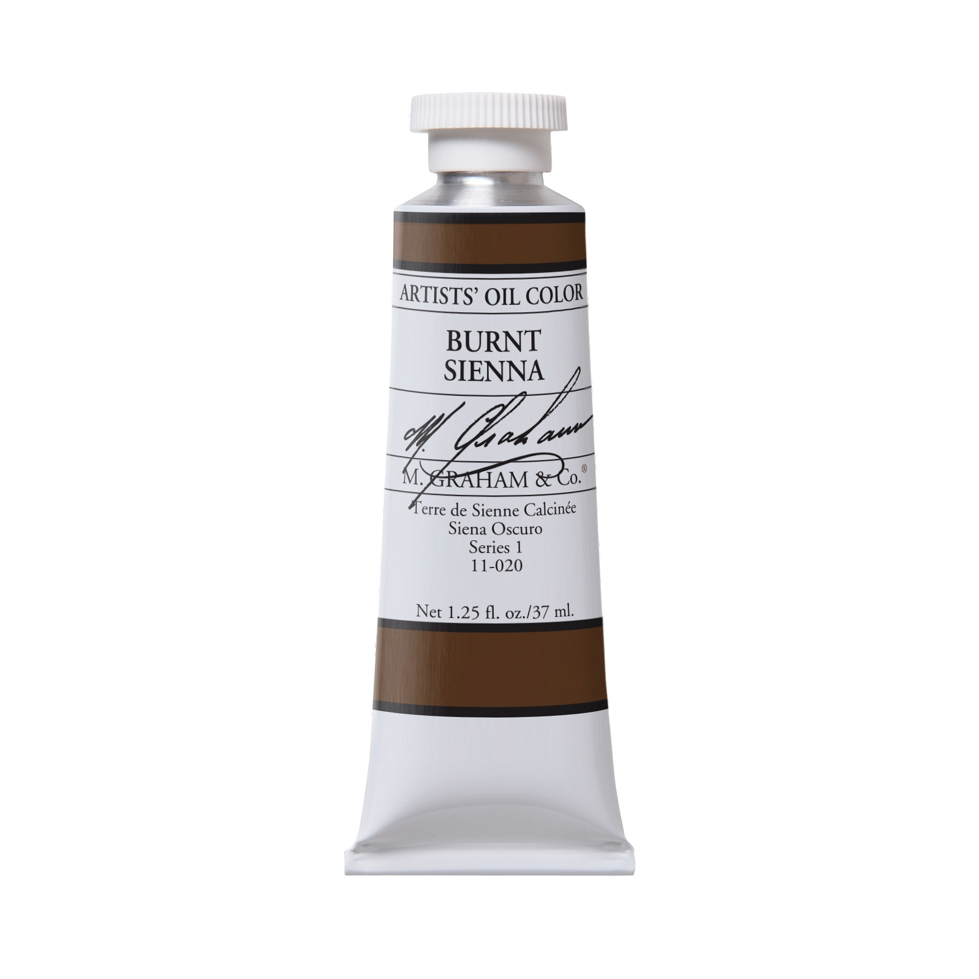 M. Graham Artists' Oil Colour - Burnt Sienna, 37 ml tube