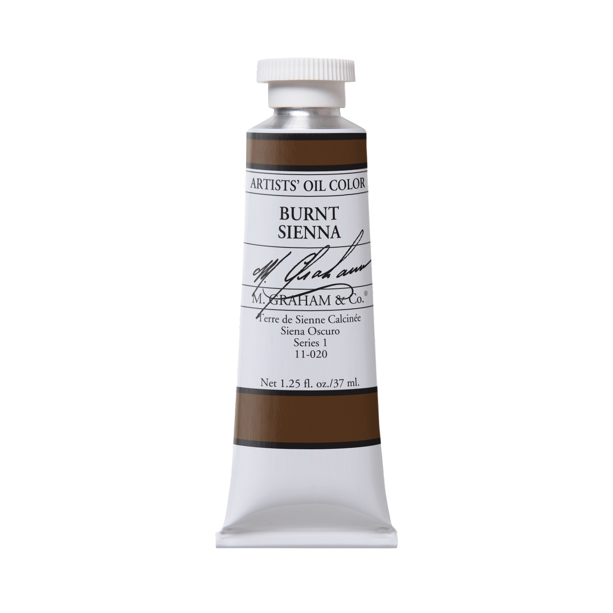 M. Graham Artists' Oil Colour - Burnt Sienna, 37 ml tube