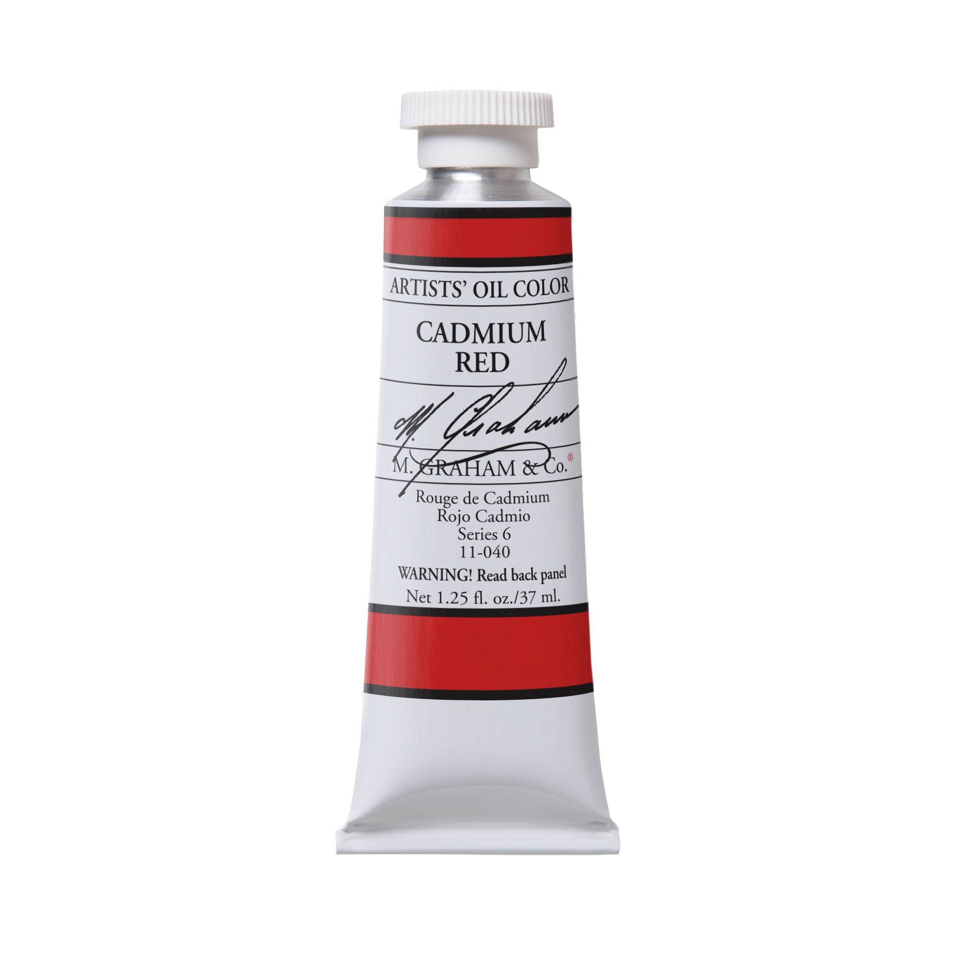 M. Graham Artists' Oil Colour - Cadmium Red, 37 ml tube