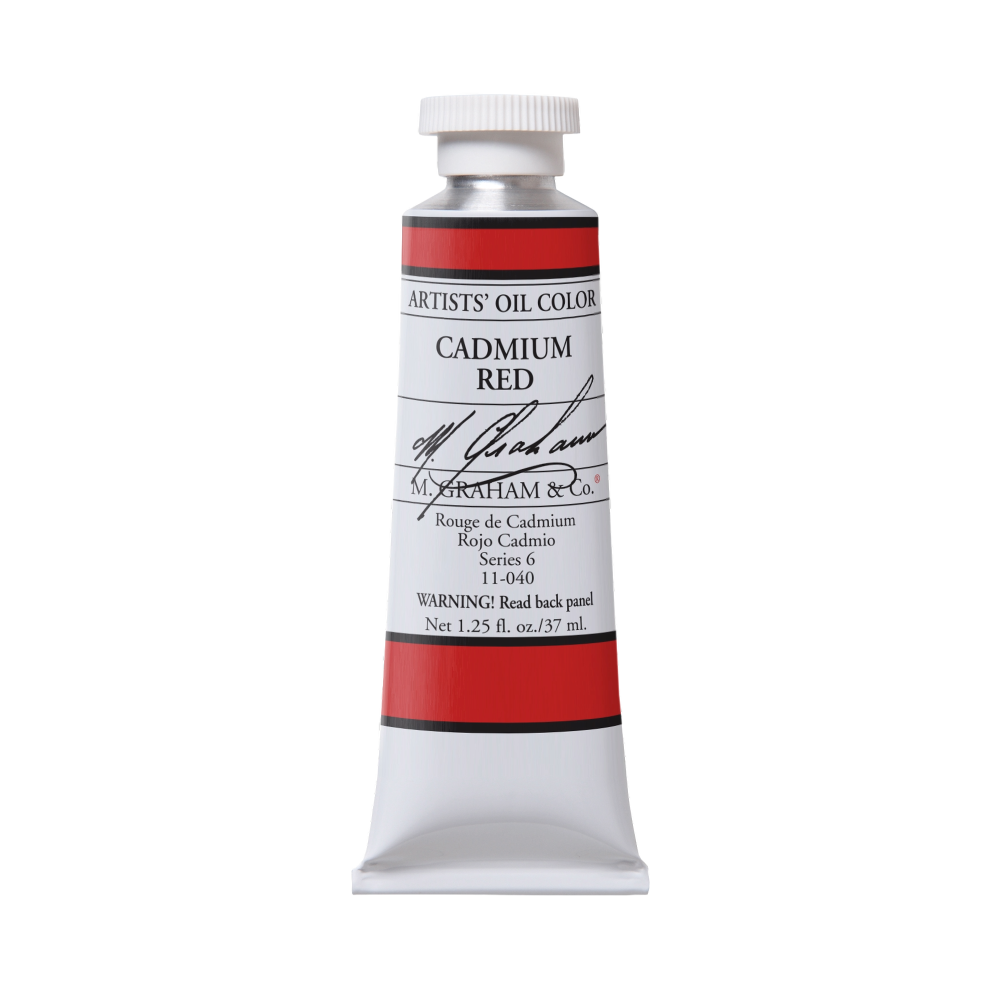 M. Graham Artists' Oil Colour - Cadmium Red, 37 ml tube