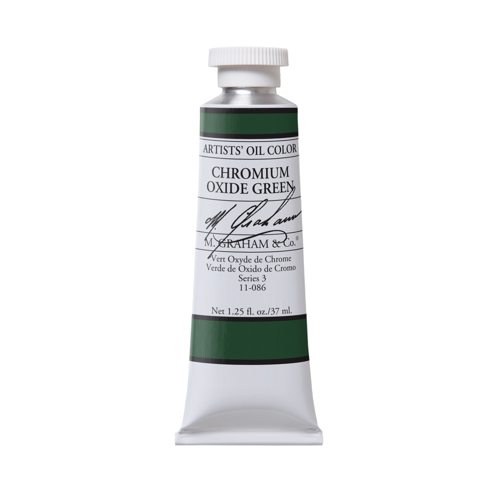 M. Graham Artists' Oil Colour - Chromium Oxide Green, 37 ml tube