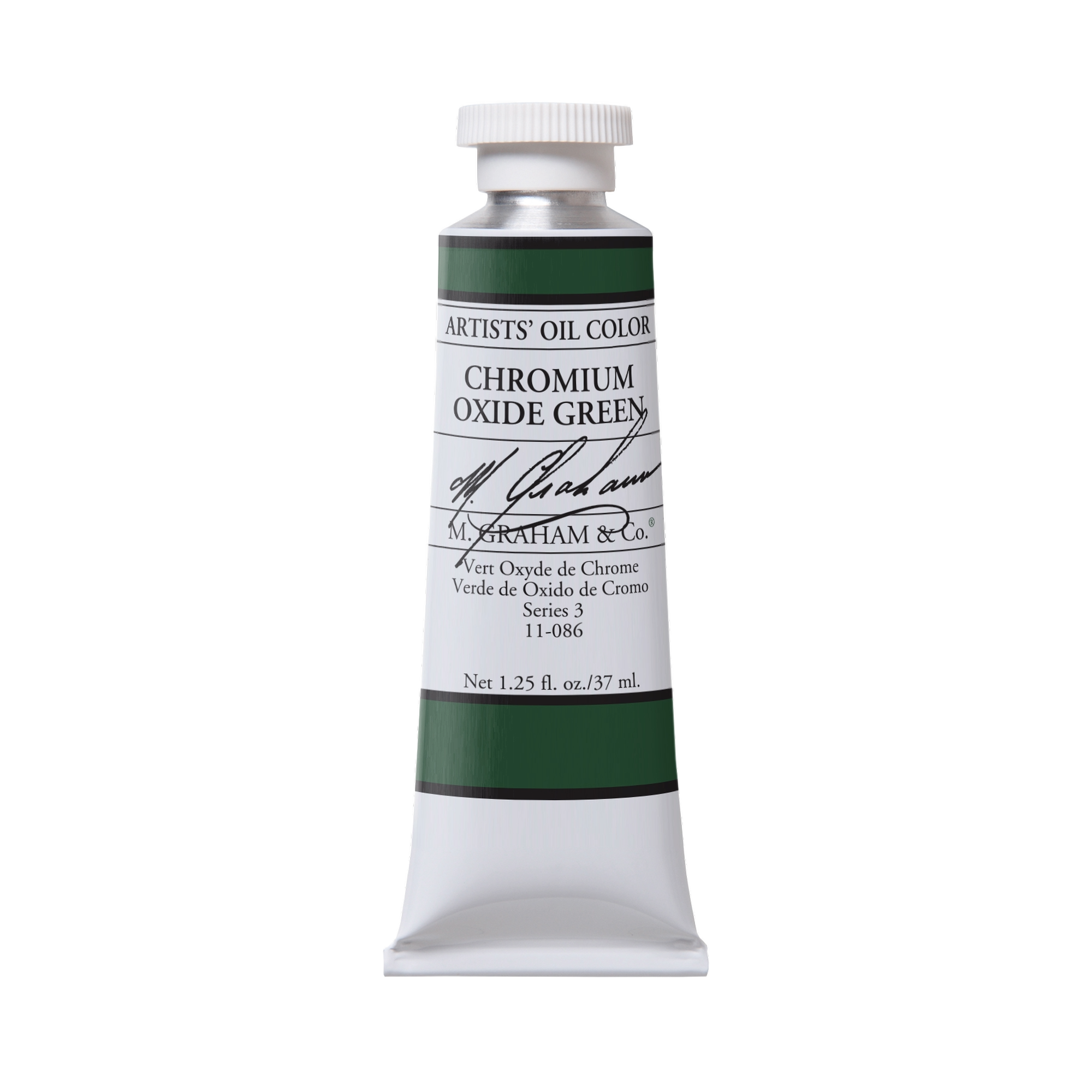 M. Graham Artists' Oil Colour - Chromium Oxide Green, 37 ml tube