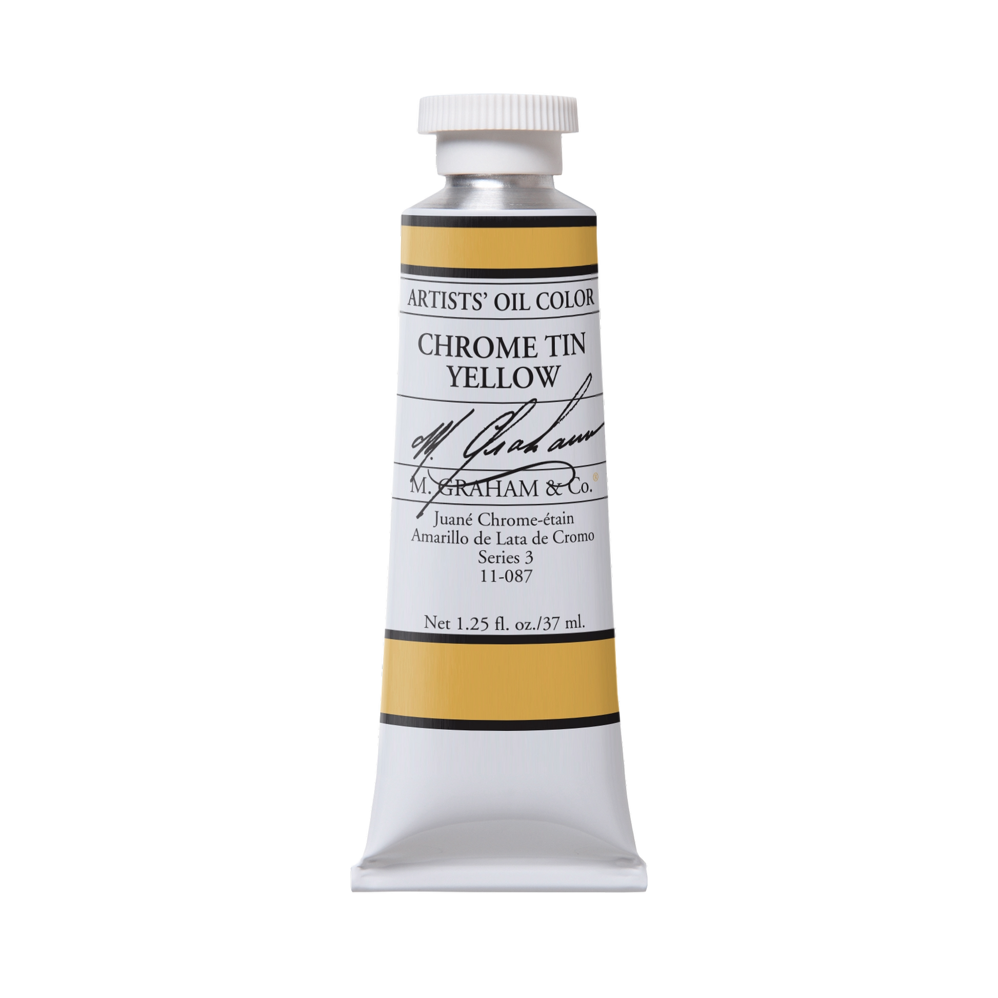 M. Graham Artists' Oil Colour - Chrome Tin Yellow, 37 ml tube