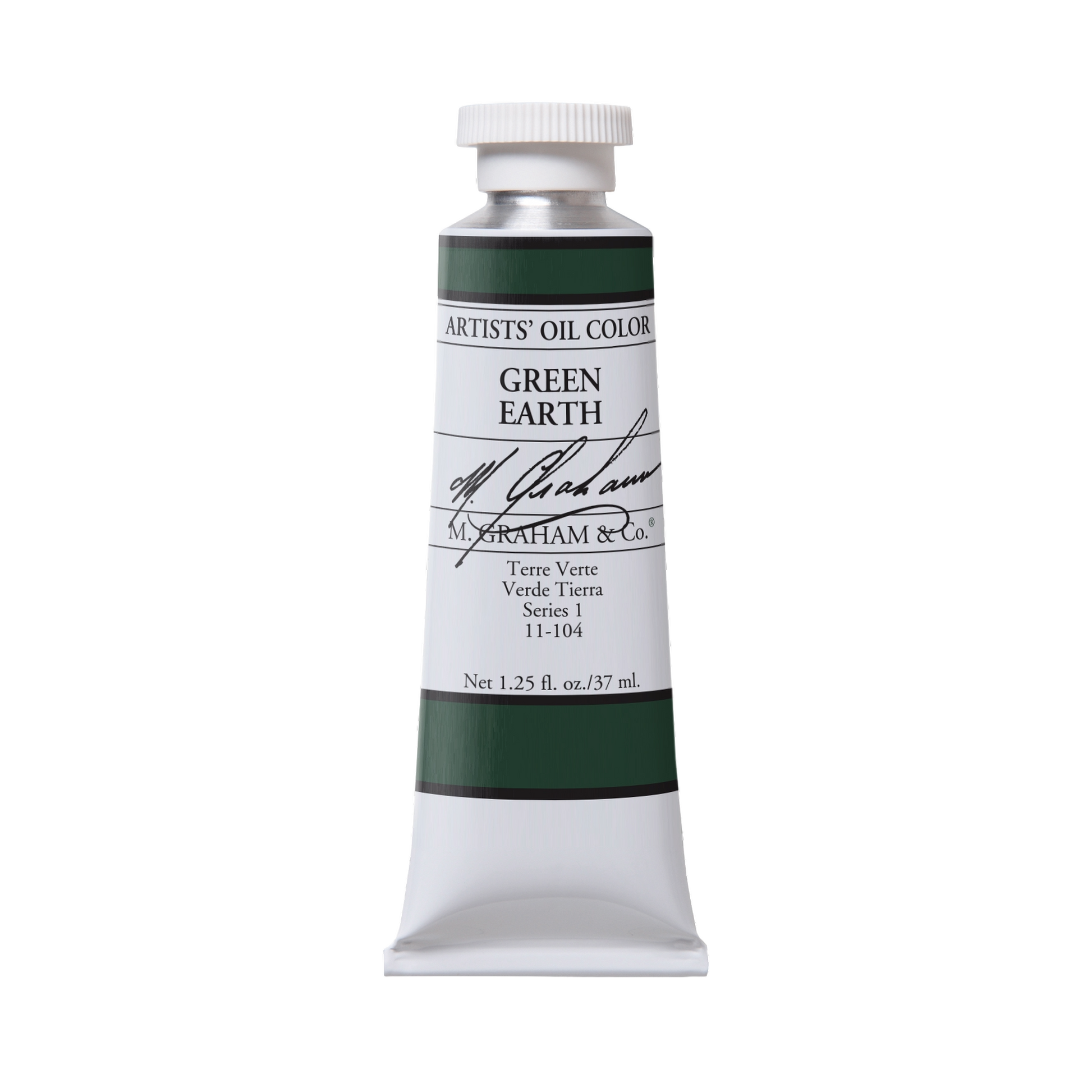 M. Graham Artists' Oil Colour - Green Earth, 37 ml tube