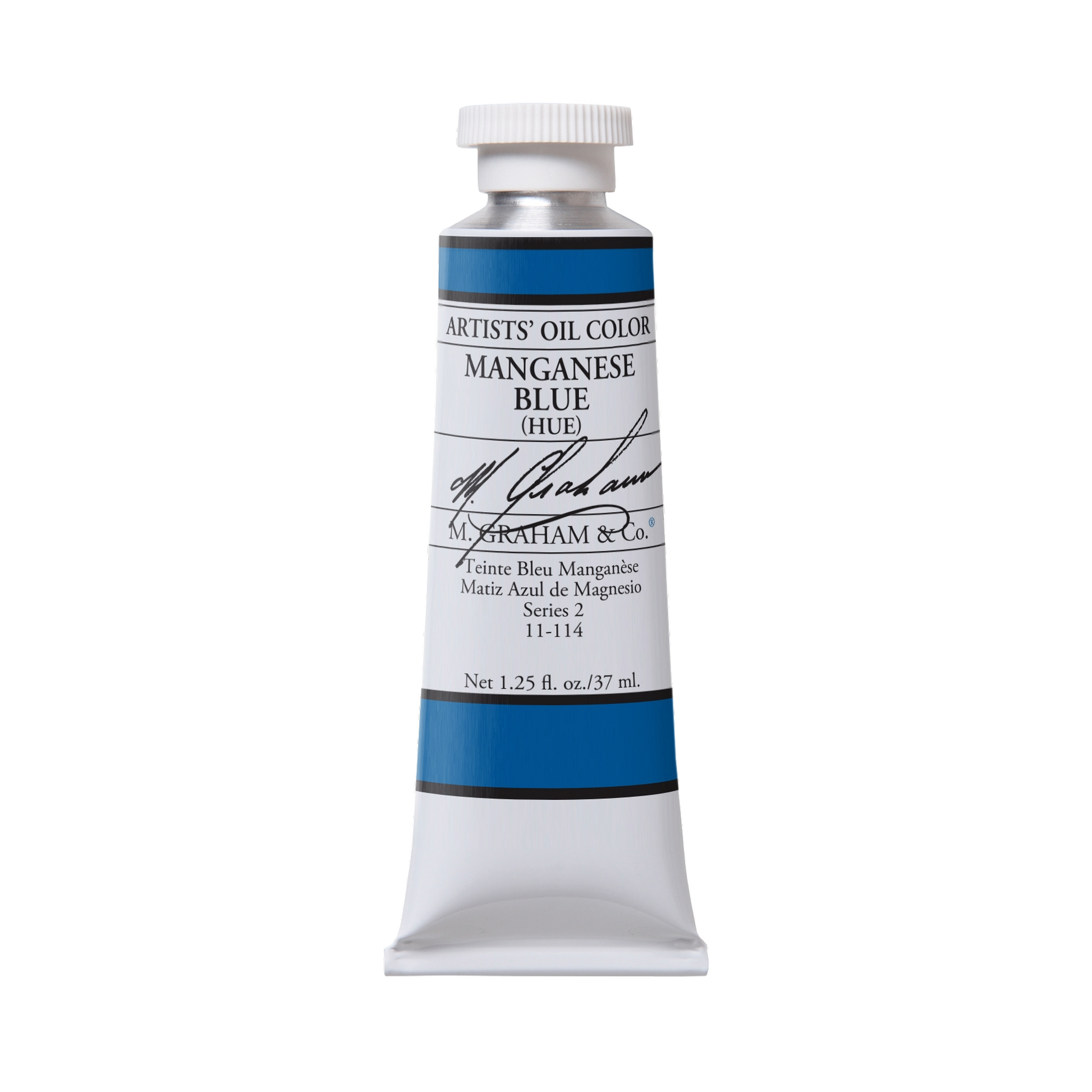 M. Graham Artists' Oil Colour - Manganese Blue Hue, 37 ml tube
