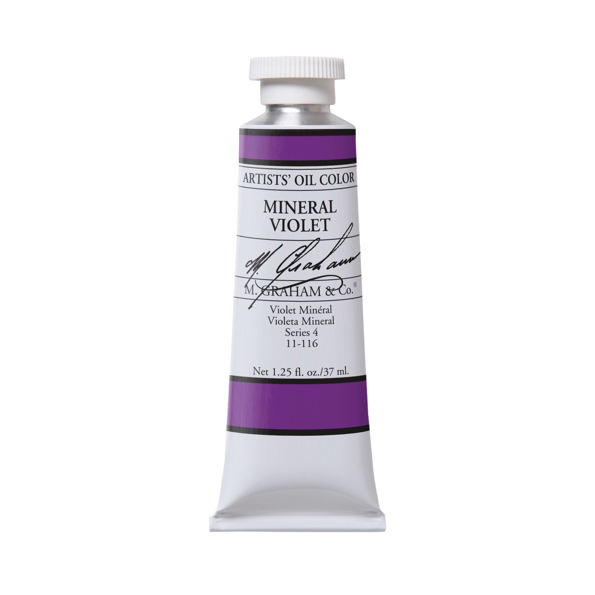 M. Graham Artists' Oil Colour - Mineral Violet, 37 ml tube