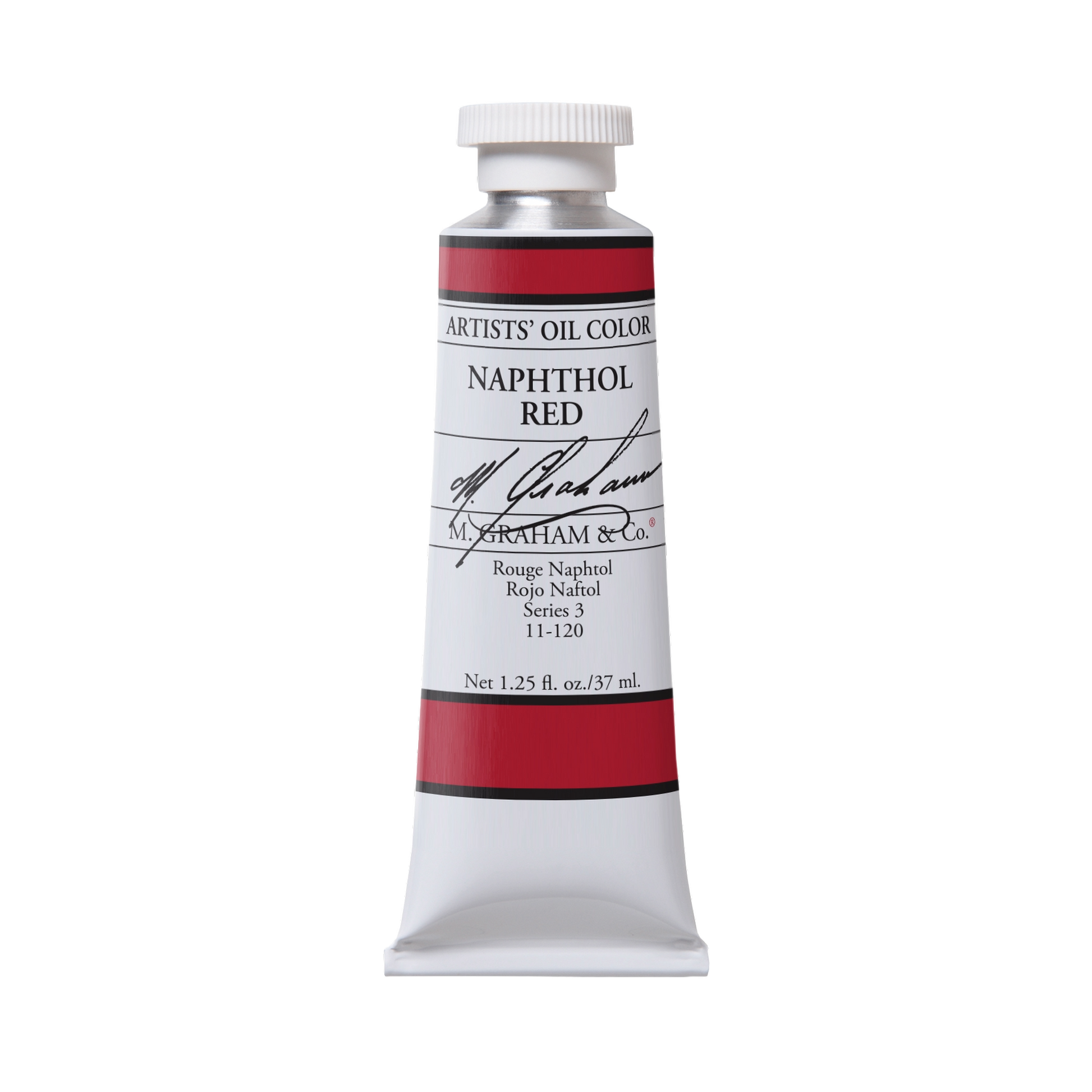 M. Graham Artists' Oil Colour - Naphthol Red, 37 ml tube